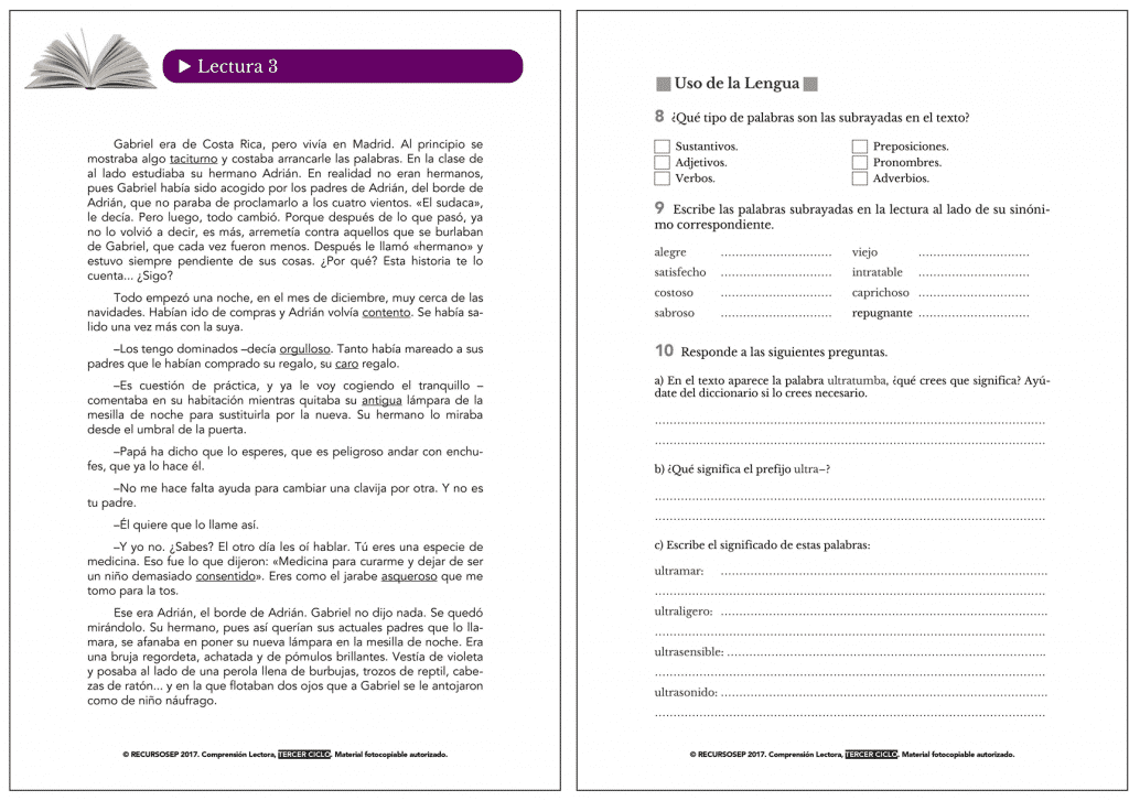 preguntas comprension de texto comprensi 243 n lectora 3er ciclo de primaria preguntas comprension de texto comprensi 243 n lectora 3er ciclo de primaria