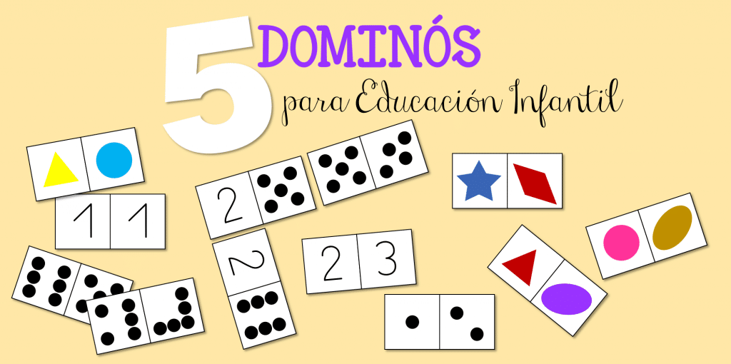 5 dominós descargables para Educación Infantil: números ...
