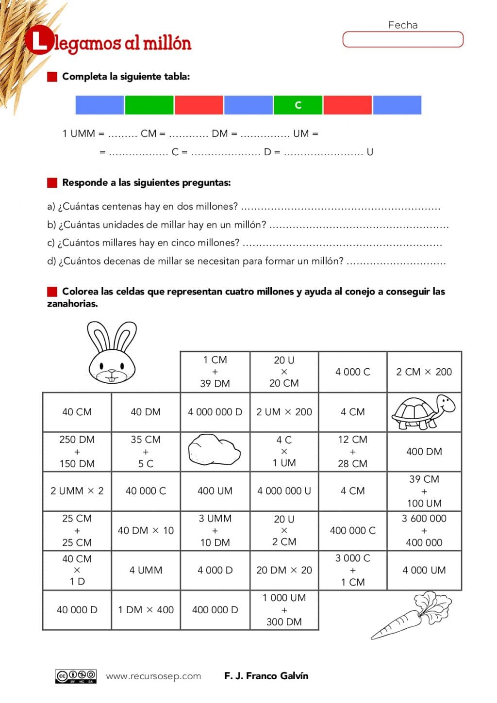 Ejercicio de numeros hasta decenas de millon images