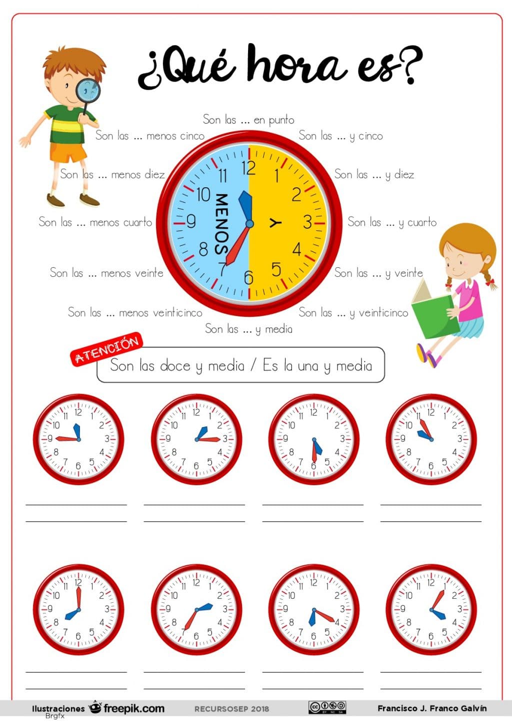 Que Hora Es Espanol Recursosep 001
